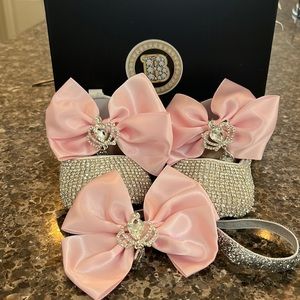 Swarovski Crystal Rhinestone Bling Baby Shoes